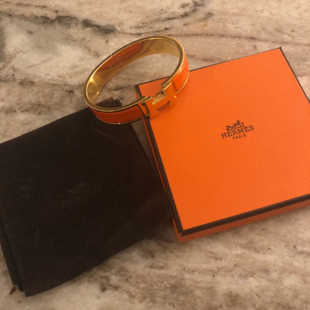 Authentic Hermès Clic H enamel bracelet - Picture 2 of 5